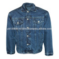 Blue Colour With Fleece And Custom Men Jean Jacket